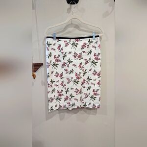 Ann Taylor Floral Pencil Skirt Size 6